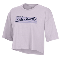 LADIES CHAMPION CLC BOYFRIEND CROPPED TE